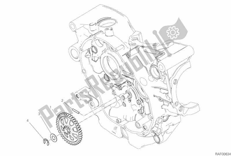 Todas as partes de Bomba De óleo do Ducati Scrambler 1100 Special Thailand USA 2019